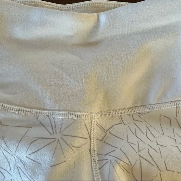 Calia by Carrie Underwood White/Pattern Full Length Mesh Panel Leggings Size S - Picture 12 of 15